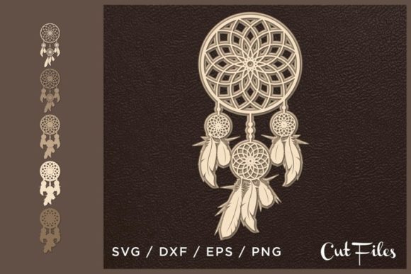 3D Layered Dream Catcher for Laser Cutting Wall Decor