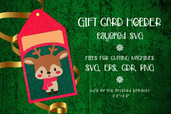 3D SVG Christmas Deer Gift Card Holder Review