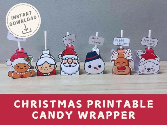 3D SVG Christmas Lollipop Candy Wrapper Review
