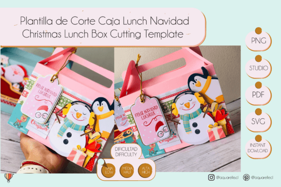 3D SVG Christmas Lunch Box Cutting Template Review