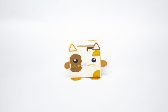 Cat Kids Favor Box: 3D SVG for Entertainment