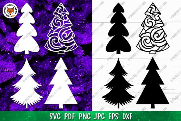 Christmas Tree Mandala SVG: Graphics & Illustrations