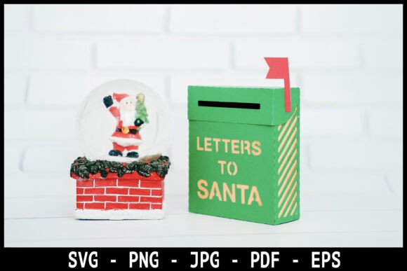 Letters to Santa Mailbox SVG: A 3D SVG Christmas Gem