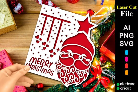 Merry Christmas Papercut Card: A 3D SVG Review