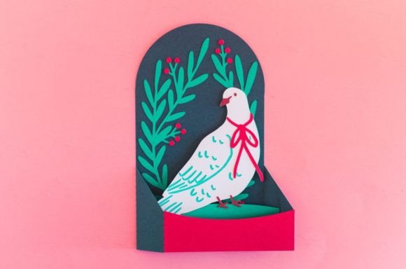 Review: 3D SVG Christmas Dove Box Card for Branding