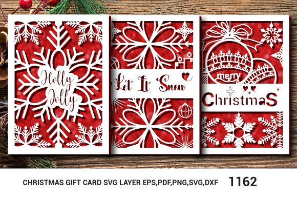 Review: 3D SVG Christmas Gift Card Bundle Layer1162