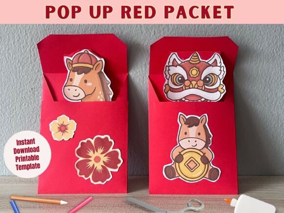 Review: Chinese New Year Pop Up Craft Template for Embroidery