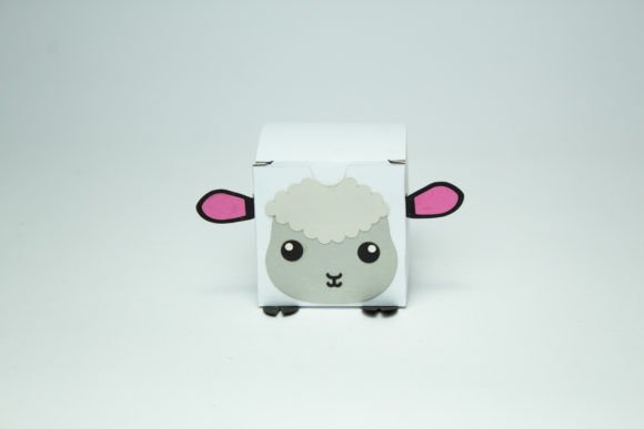 Sheep Kids Favor Box: 3D SVG for Entertainment