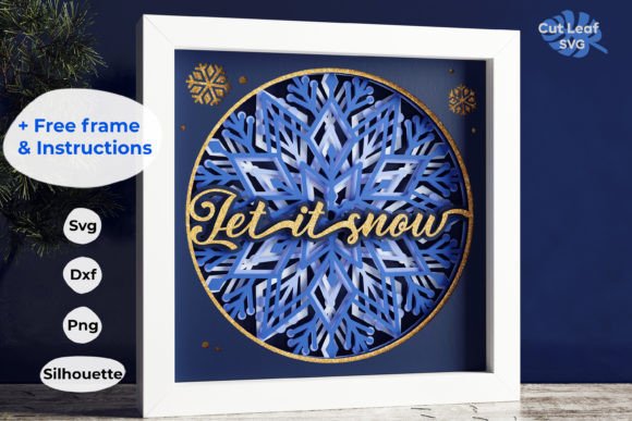 Snowflake 3d Shadow Box: A Christmas 3D SVG Review